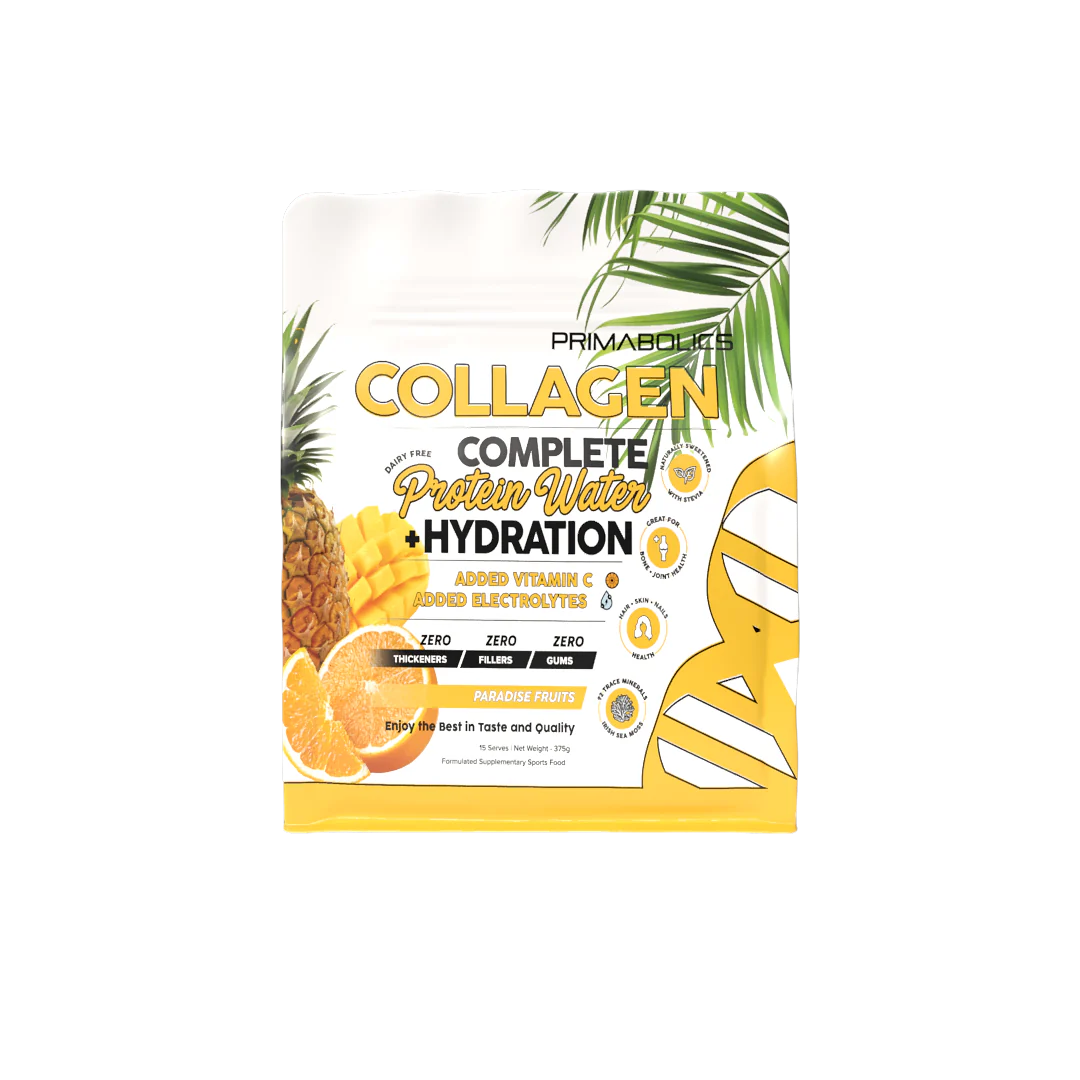 COMPLETE COLLAGEN PROTEIN WATER + HYDRATION - By Primabolics 15 Serve