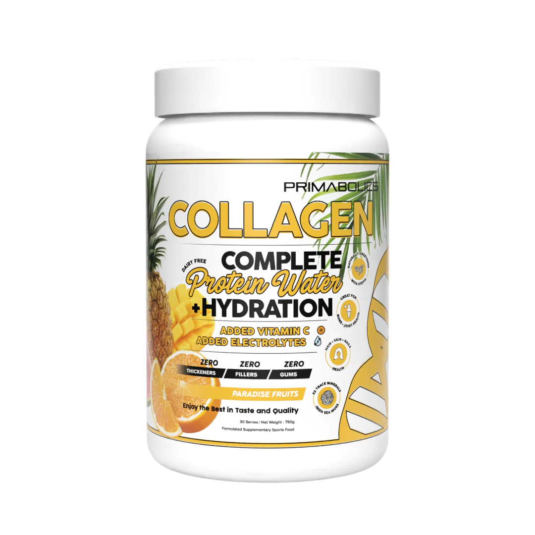 COMPLETE COLLAGEN PROTEIN WATER + HYDRATION - By Primabolics 30 Serve
