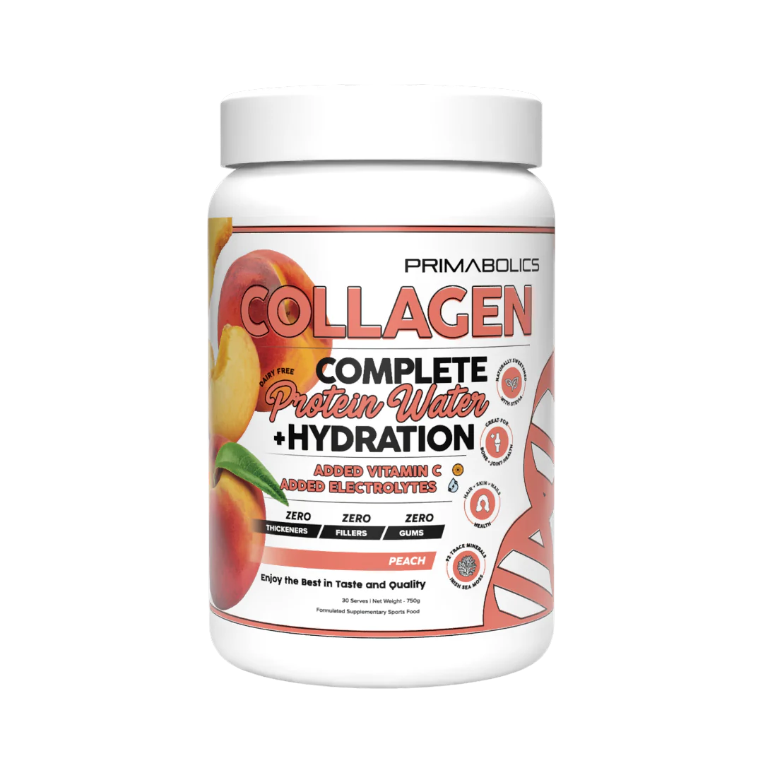 COMPLETE COLLAGEN PROTEIN WATER + HYDRATION - By Primabolics 30 Serve