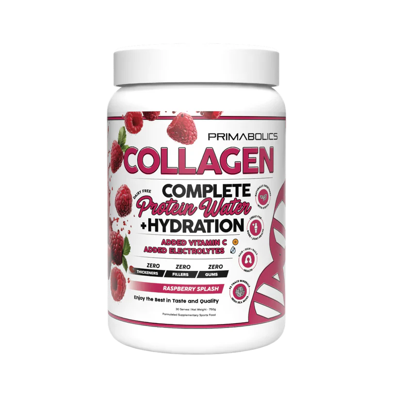COMPLETE COLLAGEN PROTEIN WATER + HYDRATION - By Primabolics 30 Serve