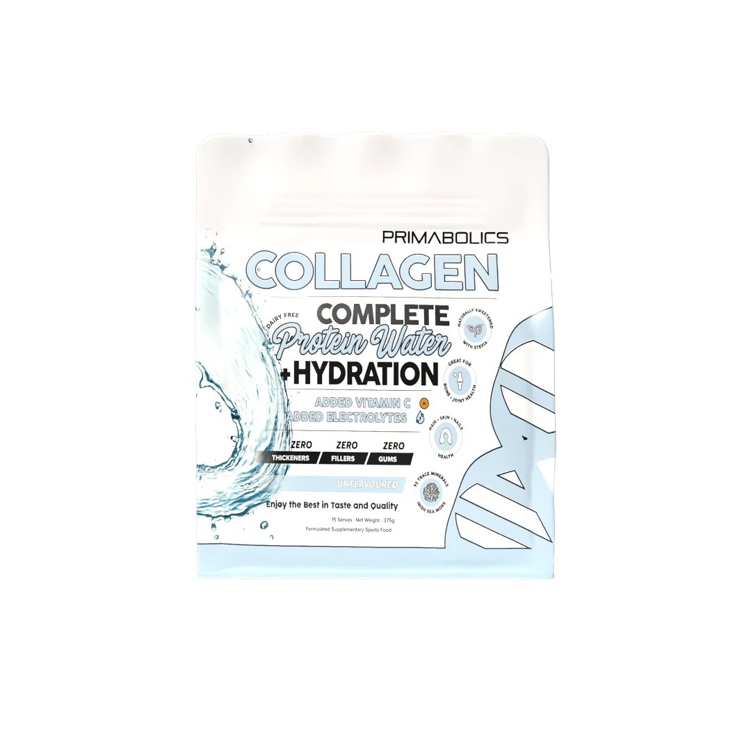 COMPLETE COLLAGEN PROTEIN WATER + HYDRATION - By Primabolics 15 Serve