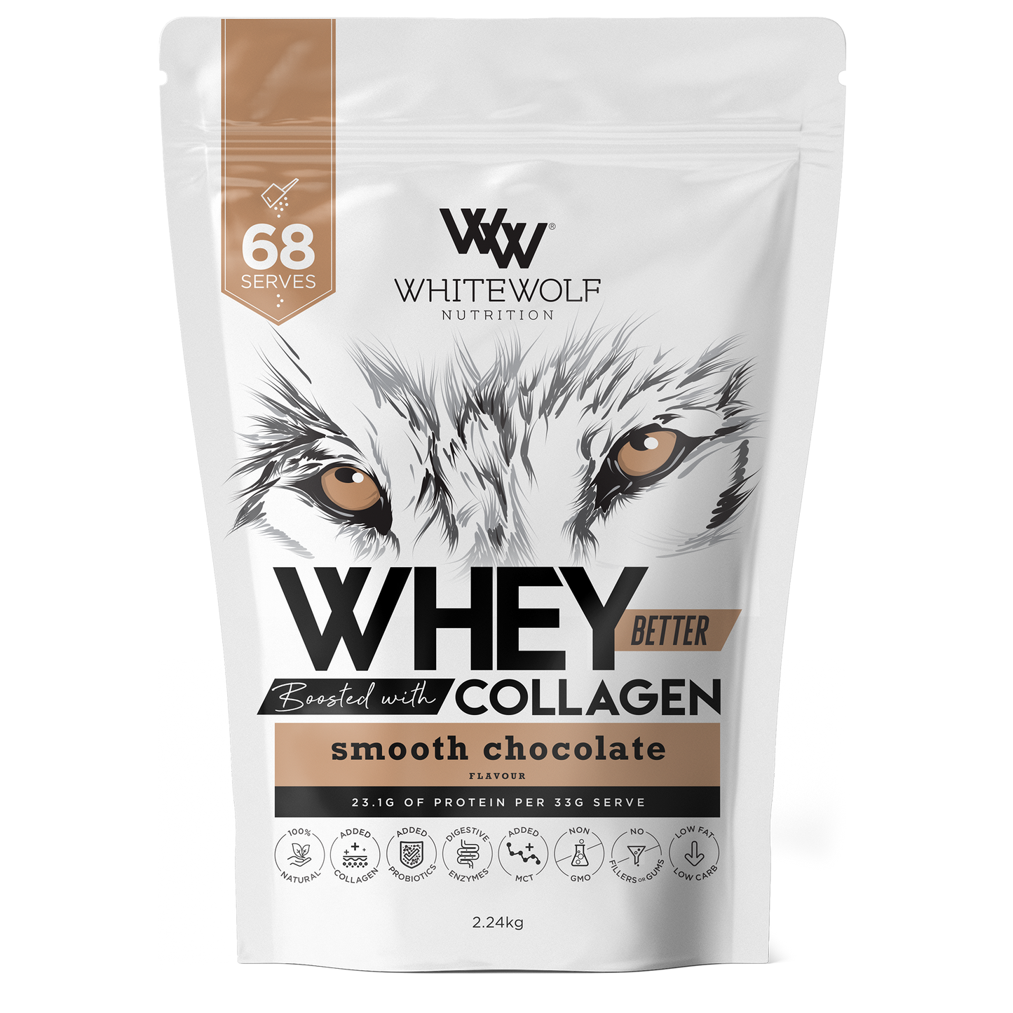 Whey Better Protein Boosted with Collagen 68 Serves