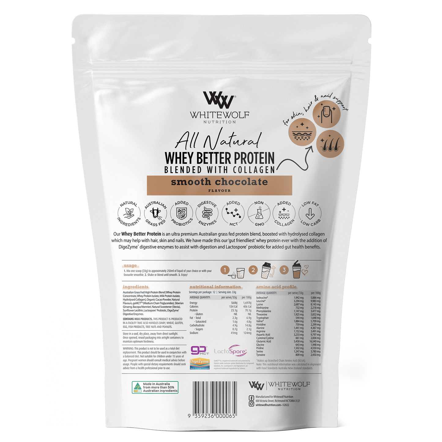 Whey Better Protein Boosted with Collagen 68 Serves