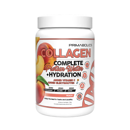COMPLETE COLLAGEN PROTEIN WATER + HYDRATION - By Primabolics 30 Serve