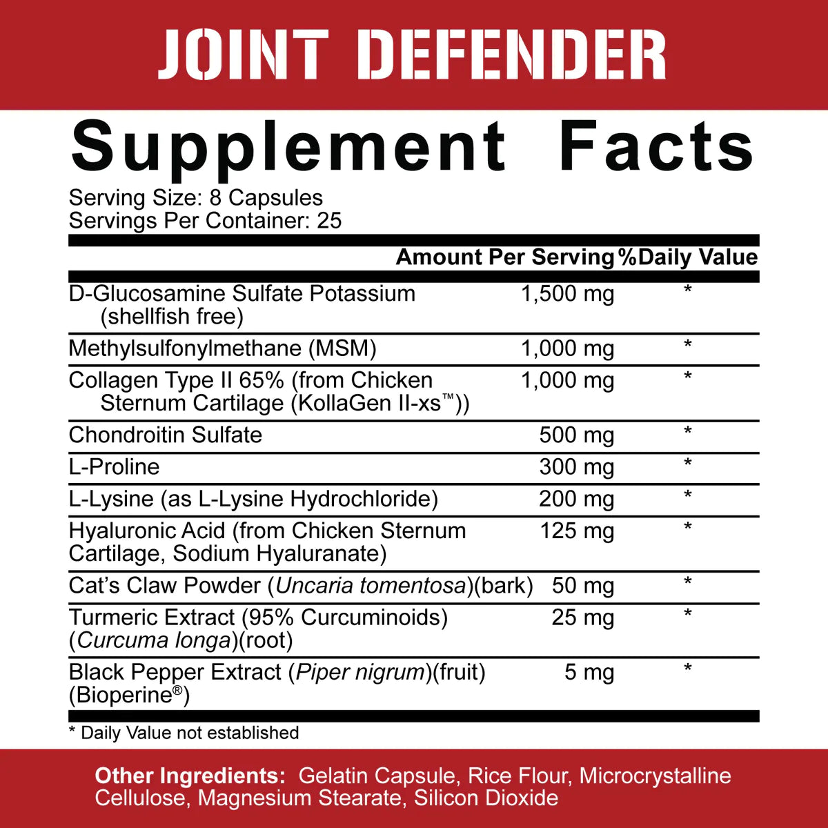 5% Nutrition JOINT DEFENDER
